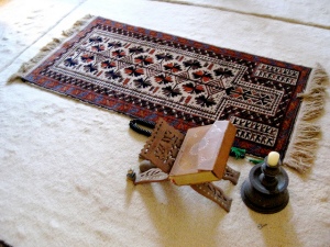 PRAYER Rug and Quran